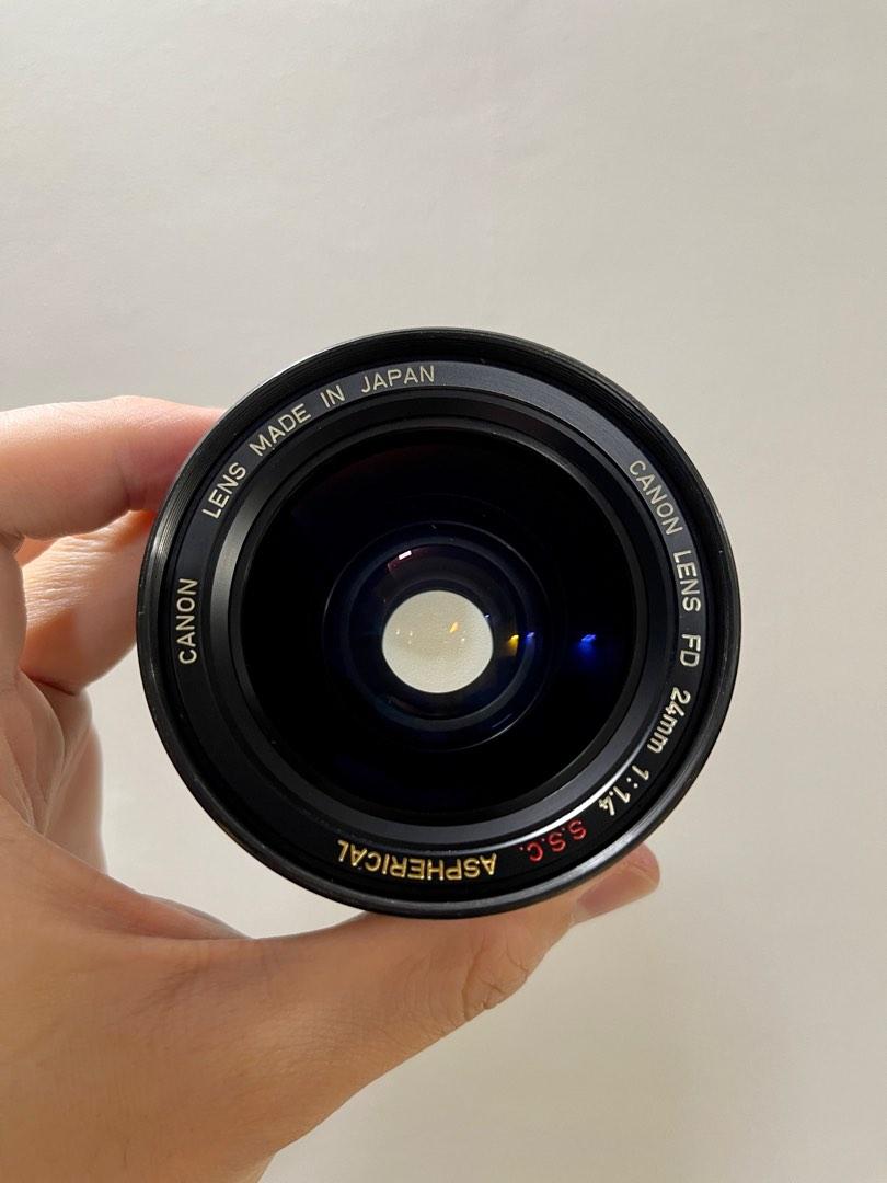 Canon FD 24mm f1.4 SSC Aspherical lens