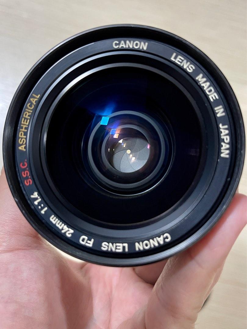 Canon FD 24mm f1.4 SSC Aspherical lens