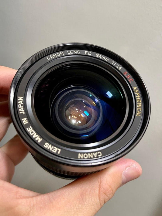 Canon FD 24mm f1.4 SSC Aspherical lens